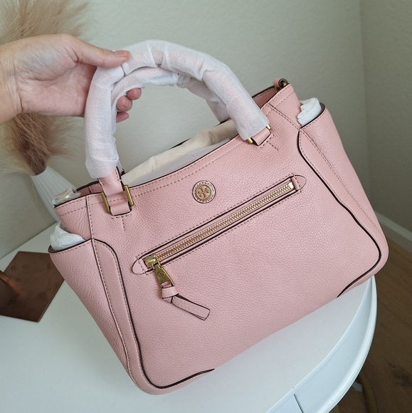 NEW Tory Burch Light PinkLeather Small Frances Tote/Cross Body Bag $485
